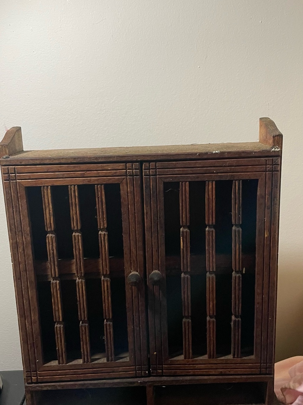 Rustic Brown Wooden Accent Cabinet